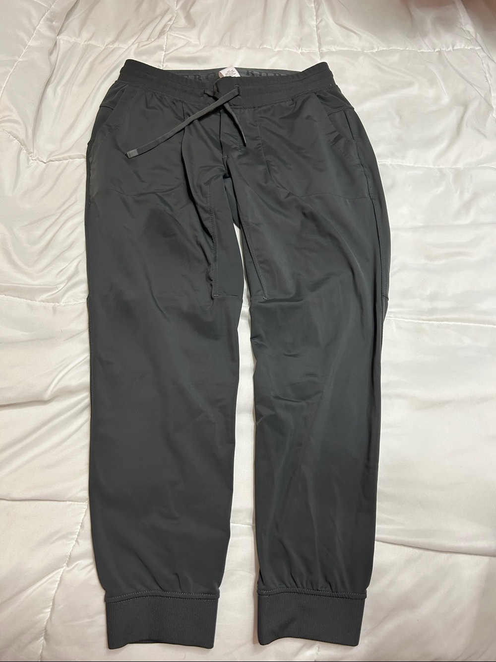 BURLEBO Dark Gray Men's Jogger Sweatpants with Drawstring